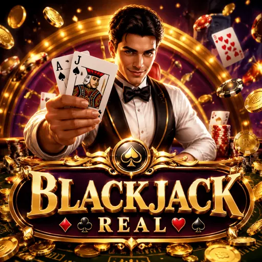 Arte da mesa de Blackjack ao vivo