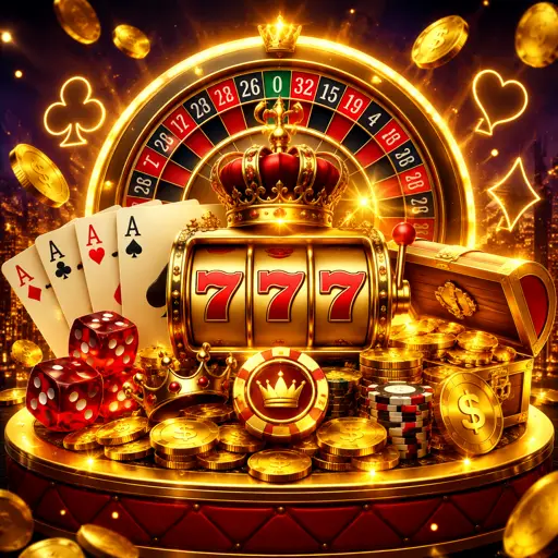 Estúdio de cassino ao vivo com mesas iluminadas