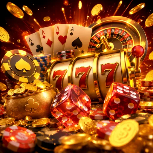 Rolos de slot iluminados em neon verde sobre fundo escuro