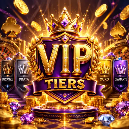 Escada de níveis do Clube VIP do 65Z, do Bronze ao Diamante